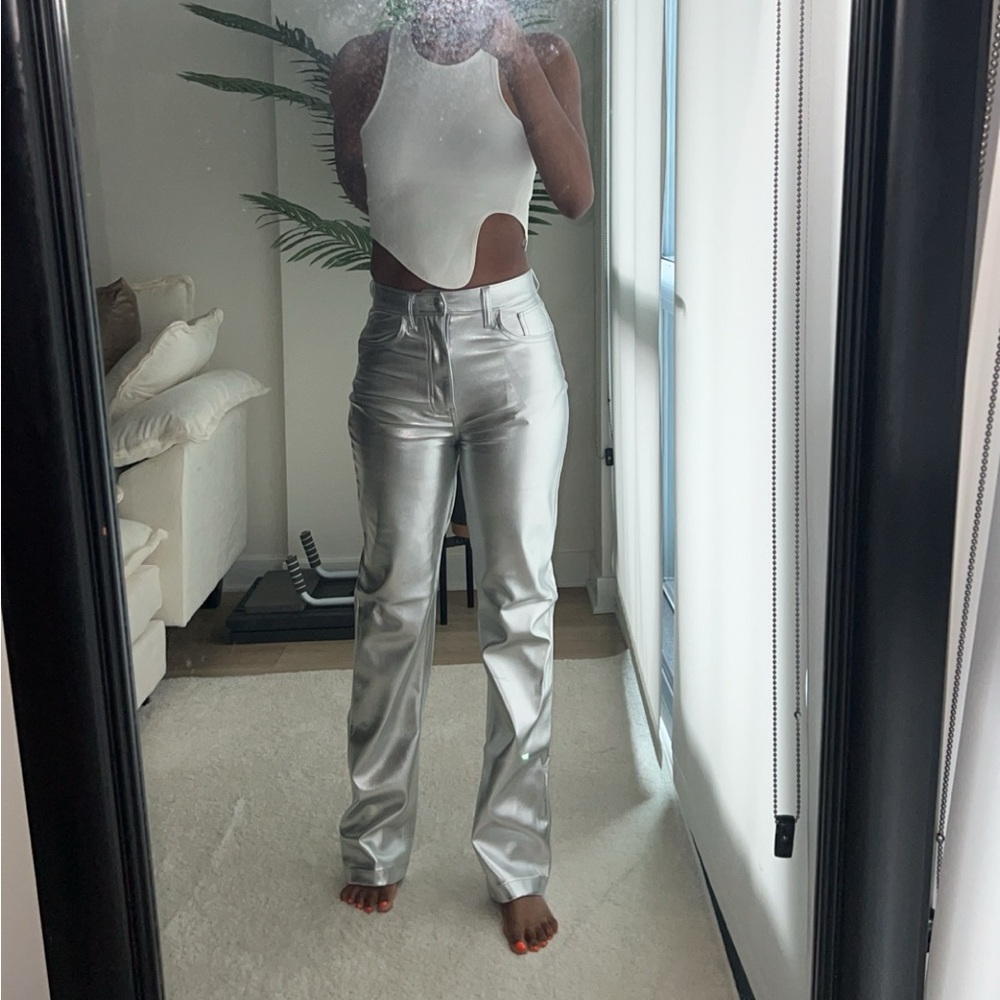 Abercrombie &Fitch silver pants